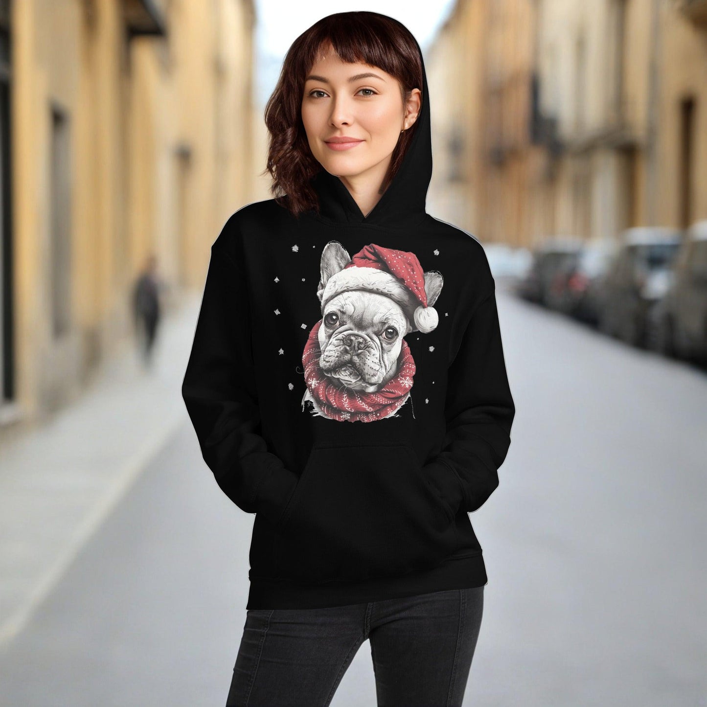 French Bulldog Joyeux Noël - Unisex Hoodie - Frenchie Emporium