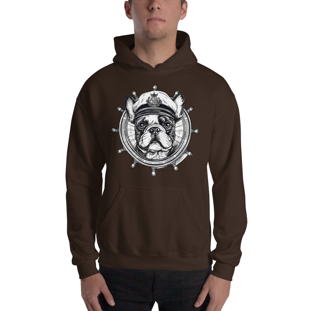 Captain French Bulldog Unisex Hoodie