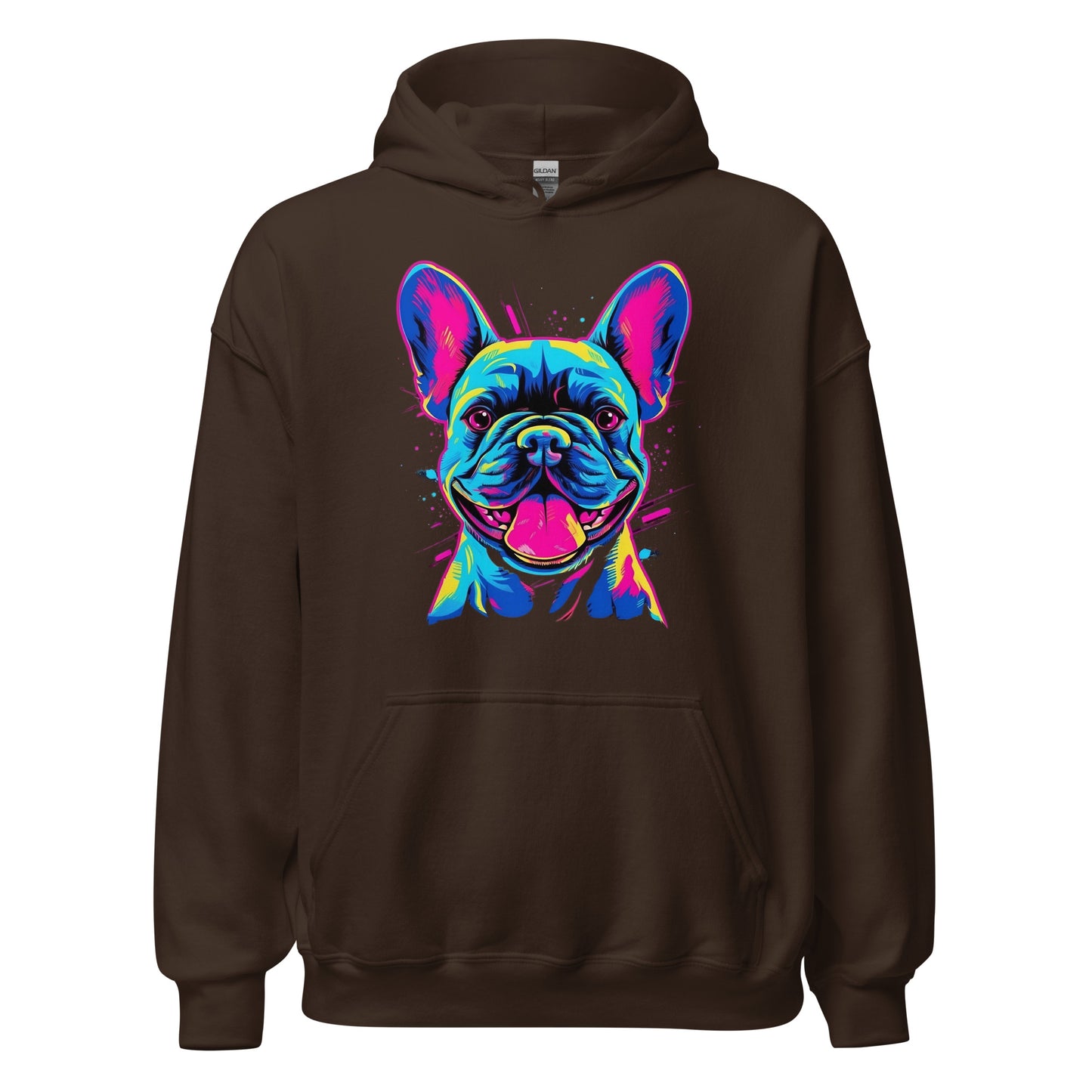 Frenchie Sassy Neon Styled - Unisex Hoodie