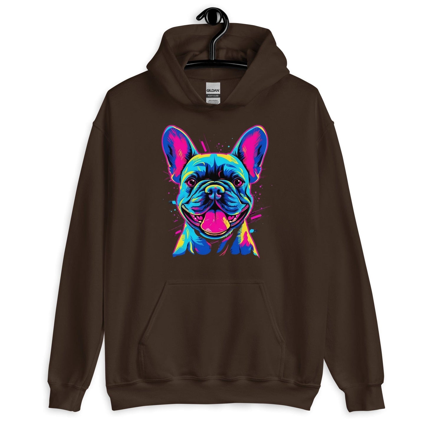 Frenchie Sassy Neon Styled - Unisex Hoodie - Frenchie Emporium