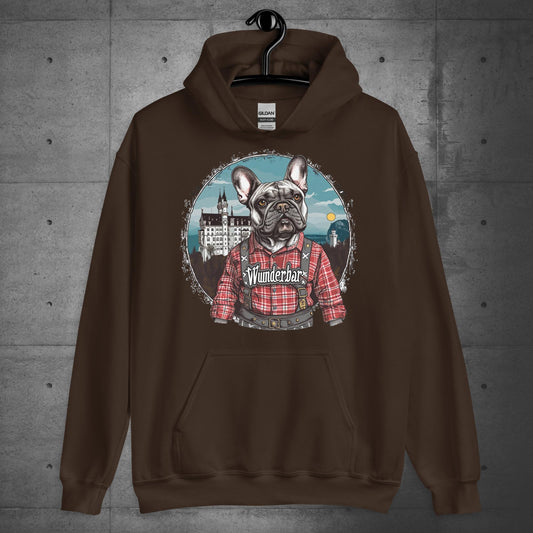 Wunderbar Frenchie in Lederhosen Unisex Hoodie - Frenchie Emporium