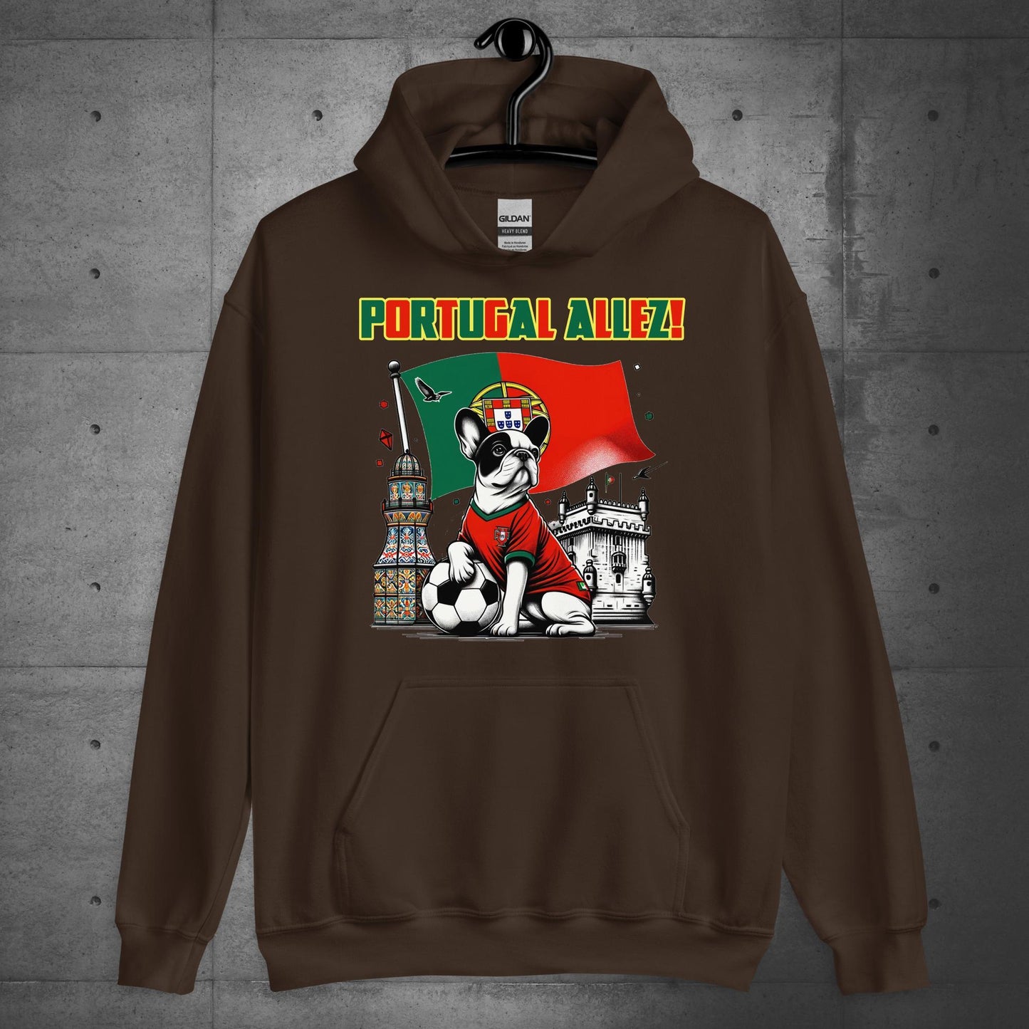 Frenchie Portugal Football Unisex Hoodie - Frenchie Emporium