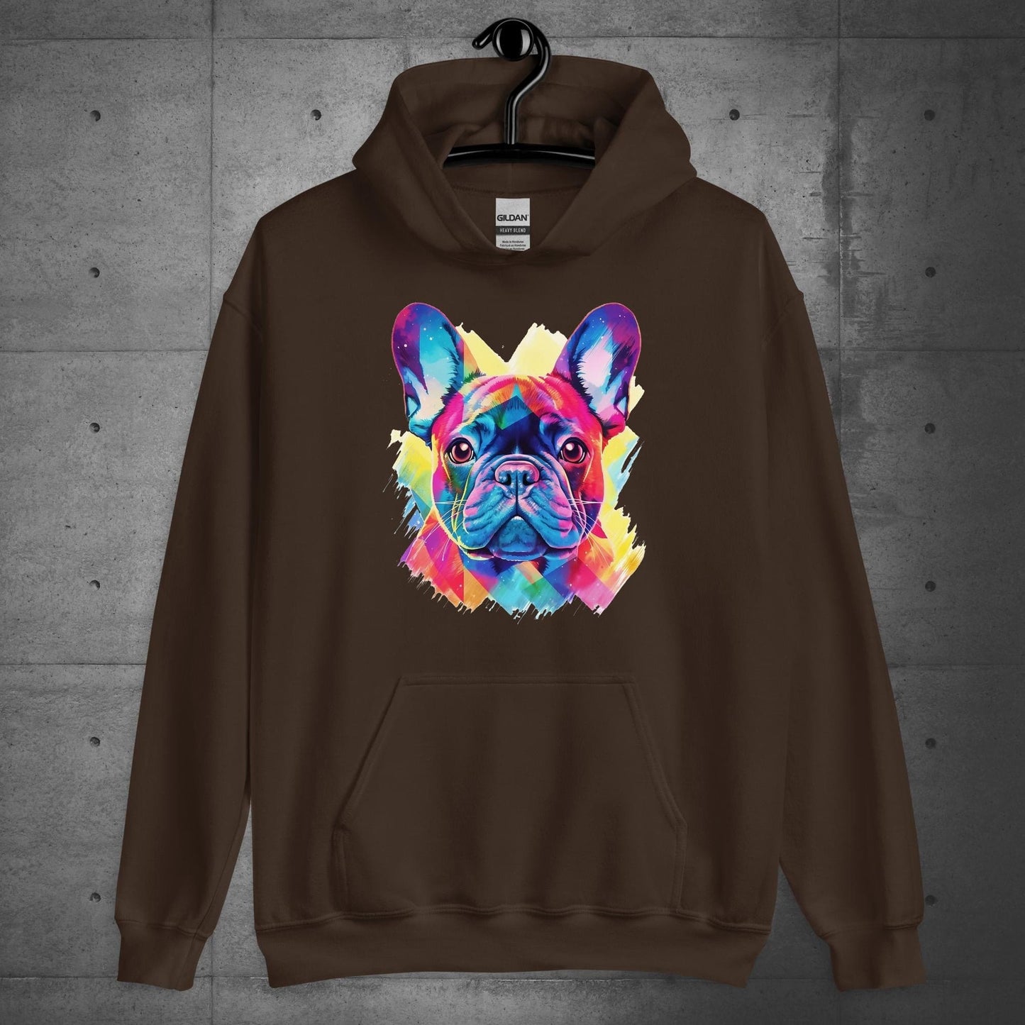 Vibrant Frenchie Abstract - Unisex Hoodie