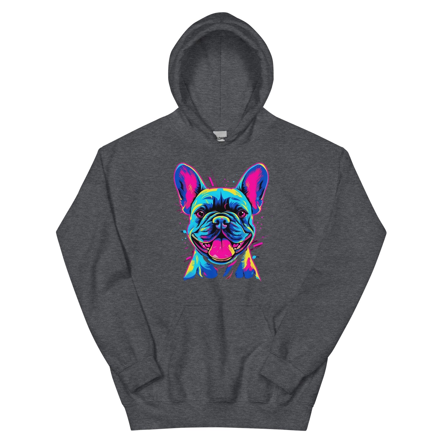 Frenchie Sassy Neon Styled - Unisex Hoodie - Frenchie Emporium