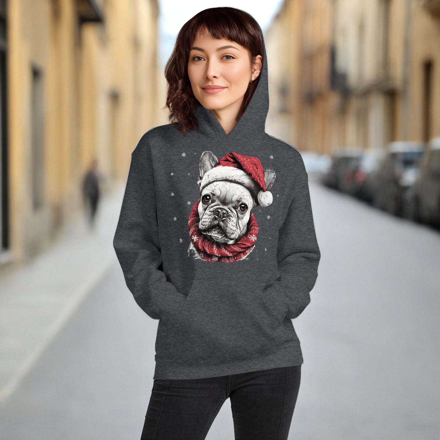 French Bulldog Joyeux Noël - Unisex Hoodie - Frenchie Emporium