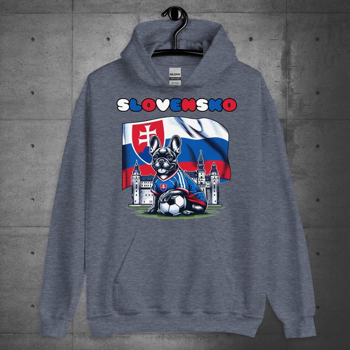 Frenchie Slovakian Football Unisex Hoodie