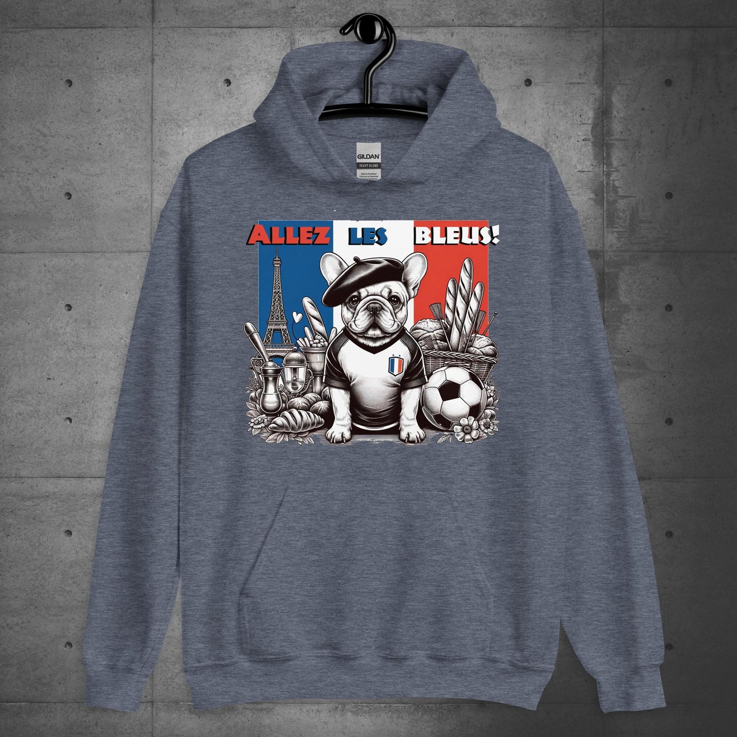 Frenchie Football France - Allez les Bleus! Unisex Hoodie - Frenchie Emporium