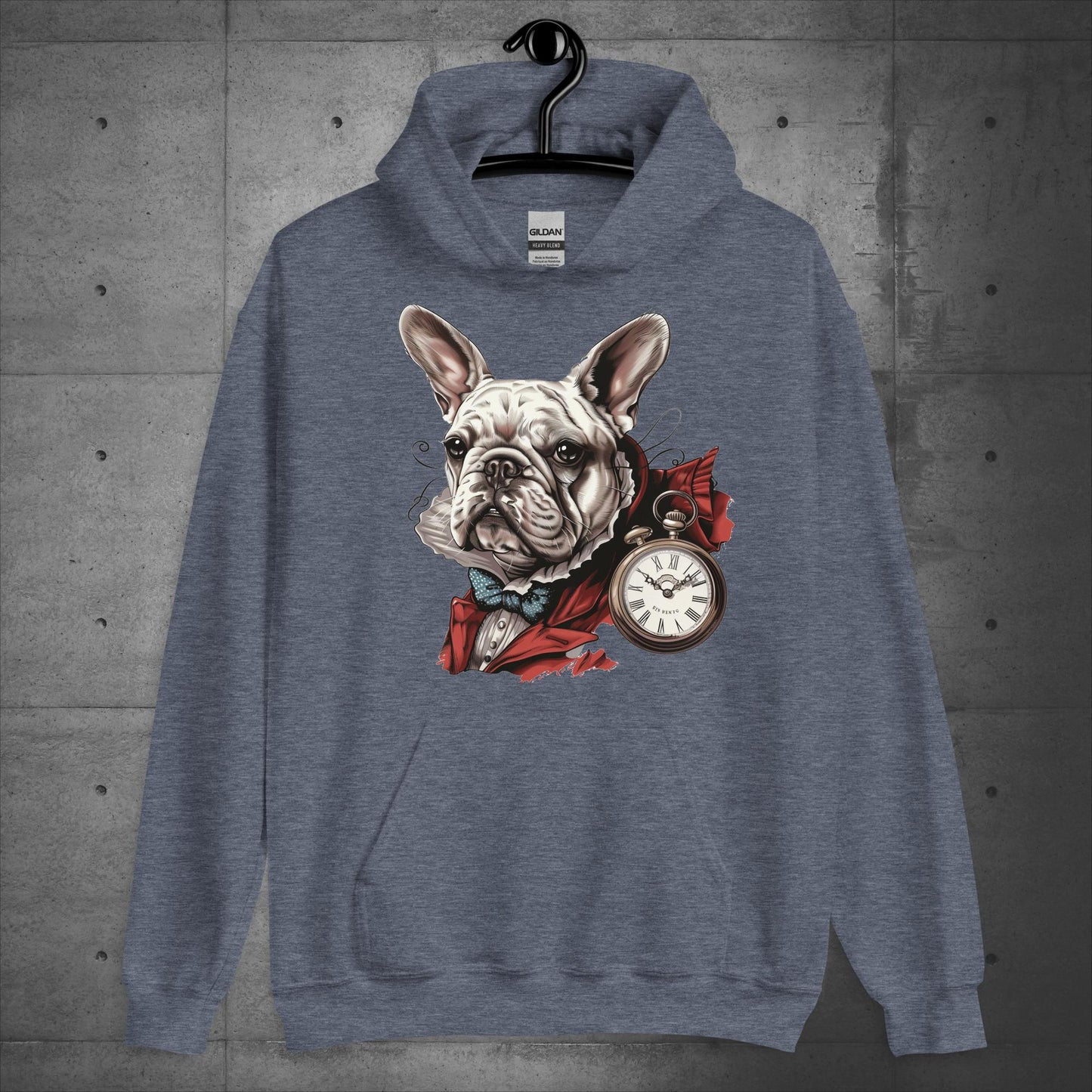 White Rabbit Frenchie - Alice in Wonderland - Unisex Hoodie