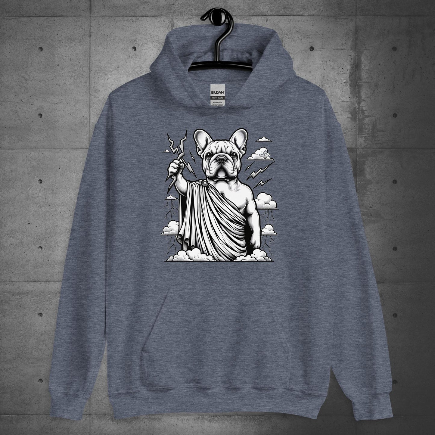 "Lightning Lord" Zeus Frenchie - Hoodie - Frenchie Emporium