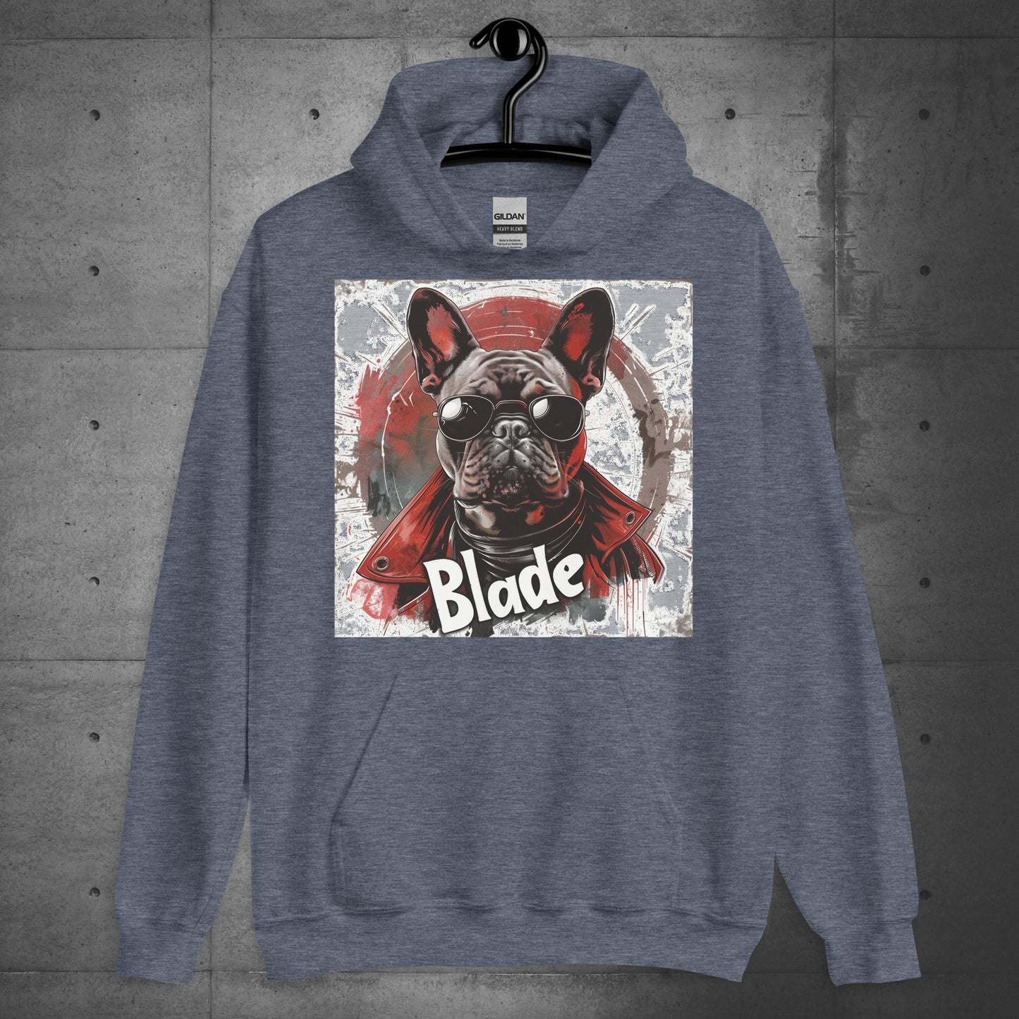 French Bulldog "Blade, the Daywalker" - Unisex Hoodie - Frenchie Emporium