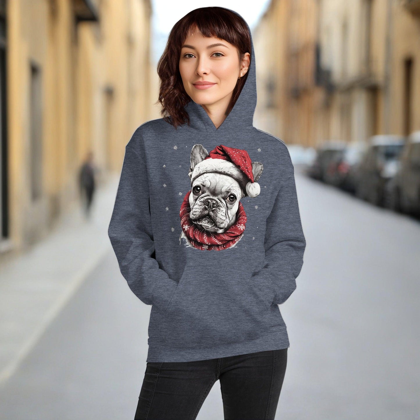 French Bulldog Joyeux Noël - Unisex Hoodie - Frenchie Emporium