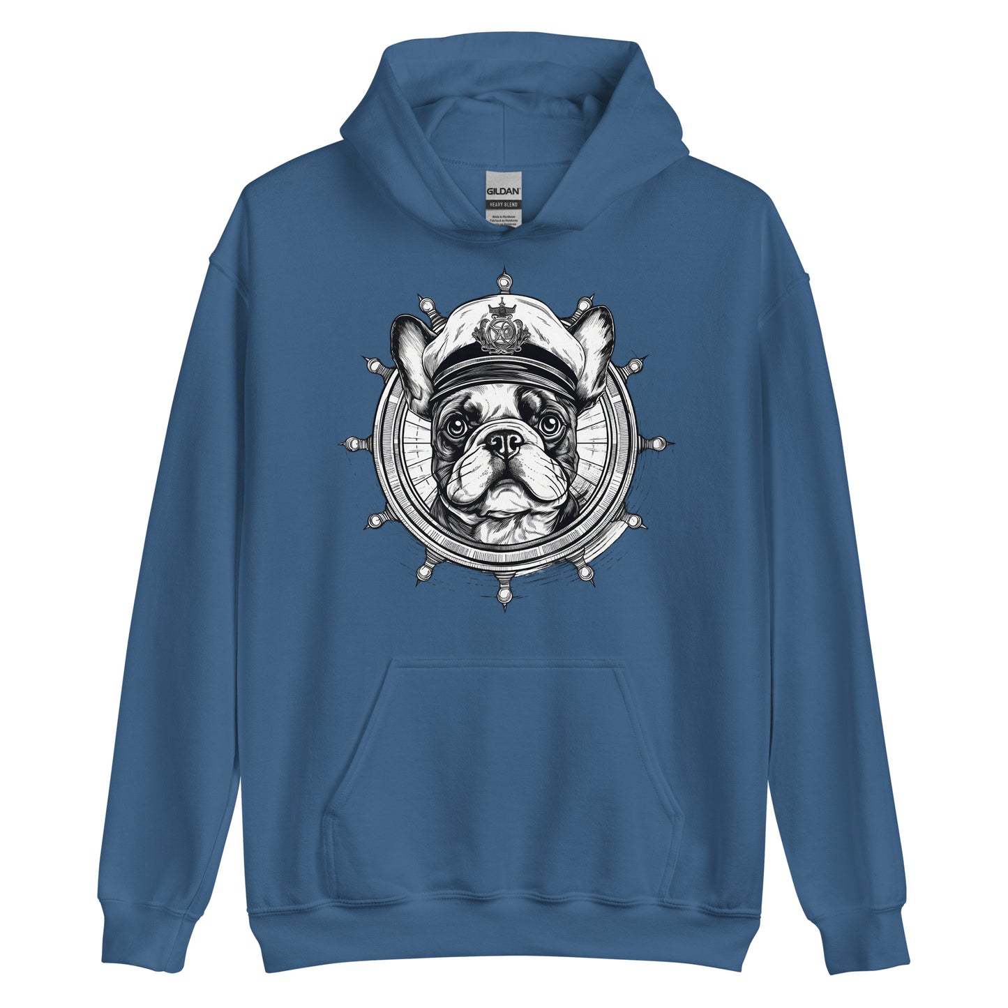 Captain French Bulldog Unisex Hoodie