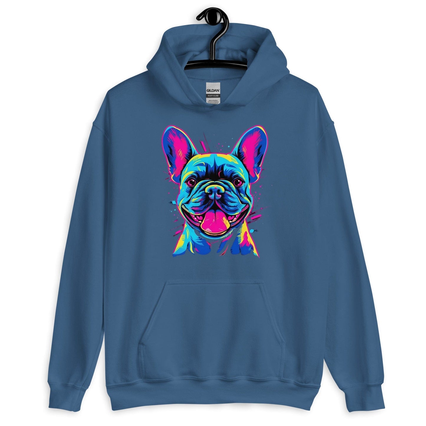 Frenchie Sassy Neon Styled - Unisex Hoodie