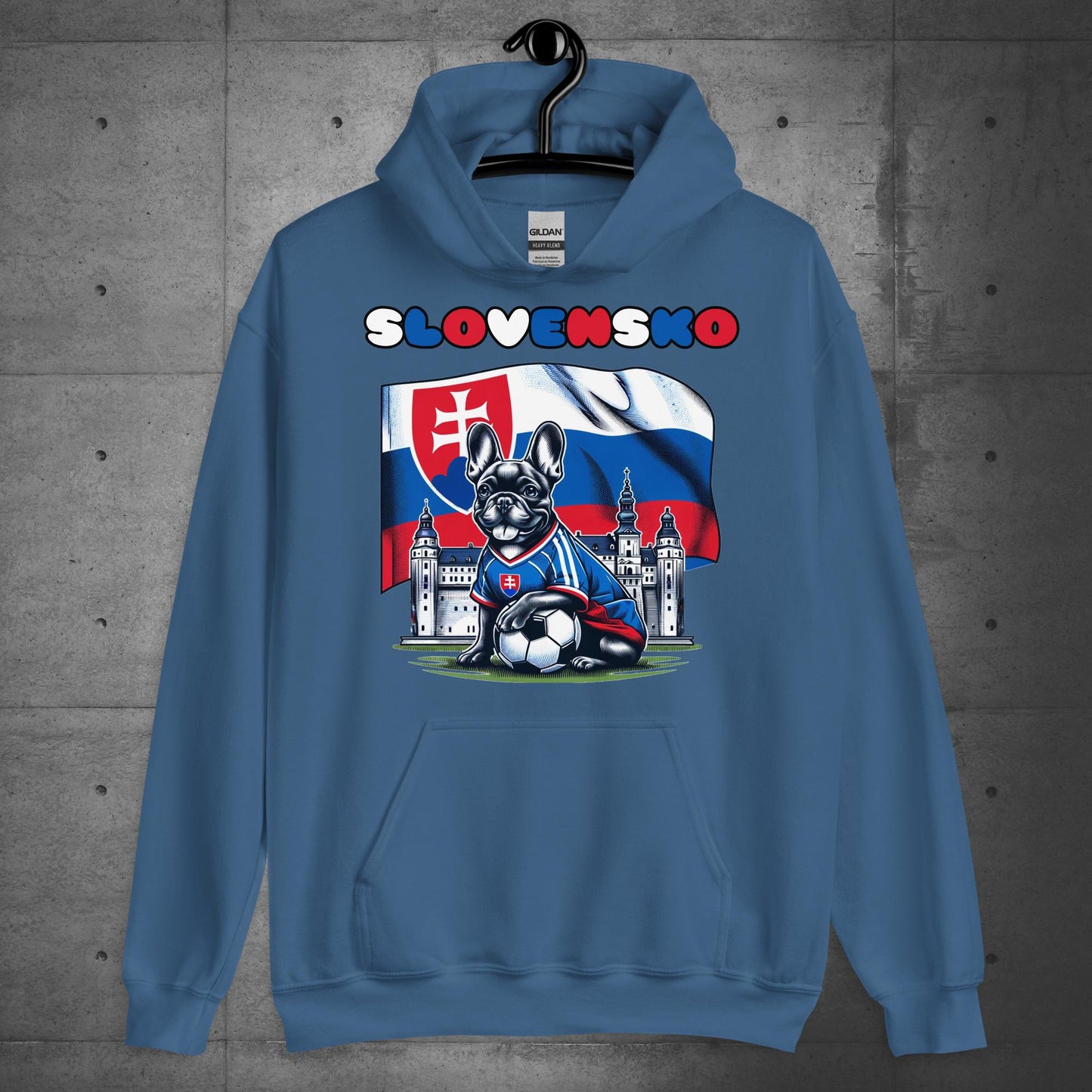 Frenchie Slovakian Football Unisex Hoodie