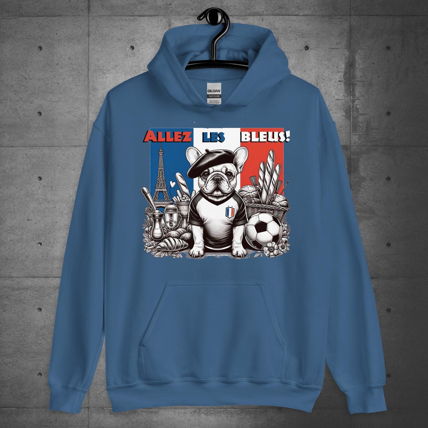 Frenchie Football France - Allez les Bleus! Unisex Hoodie