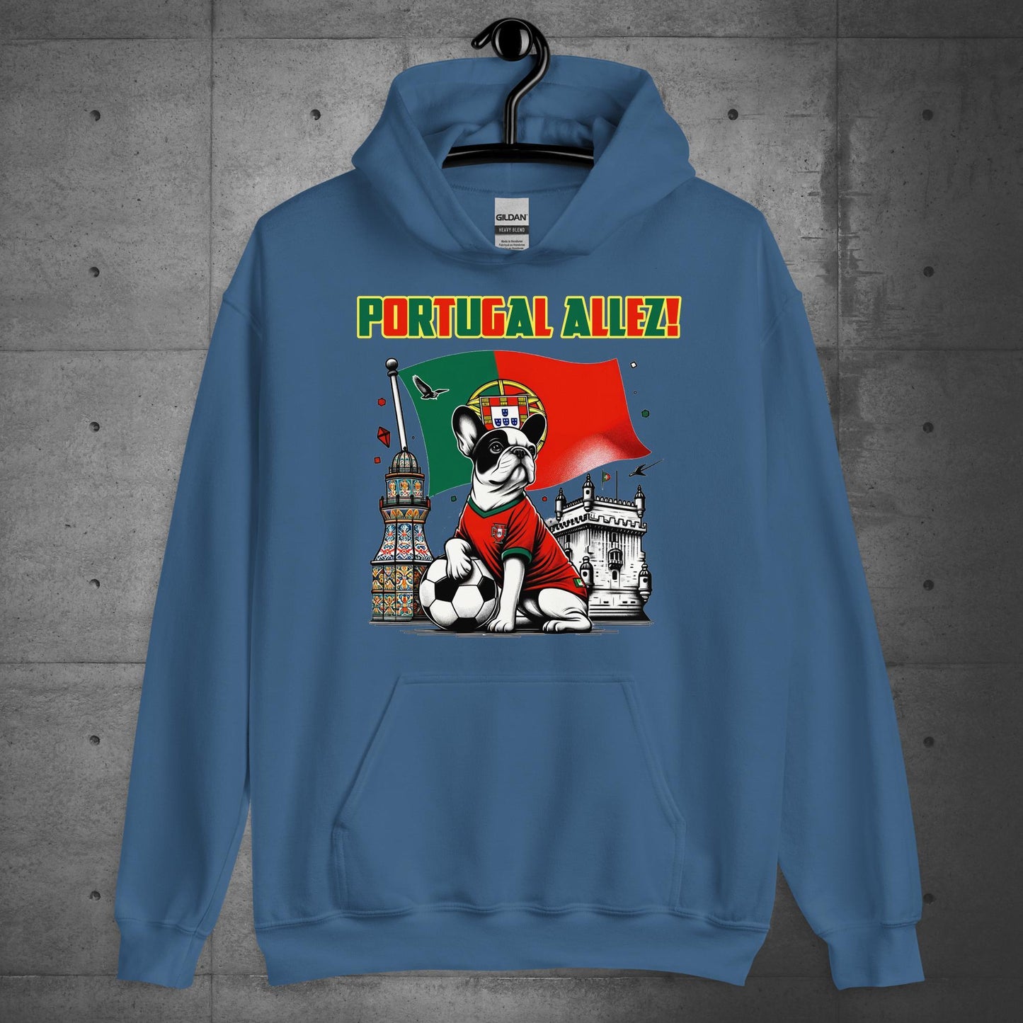 Frenchie Portugal Football Unisex Hoodie - Frenchie Emporium