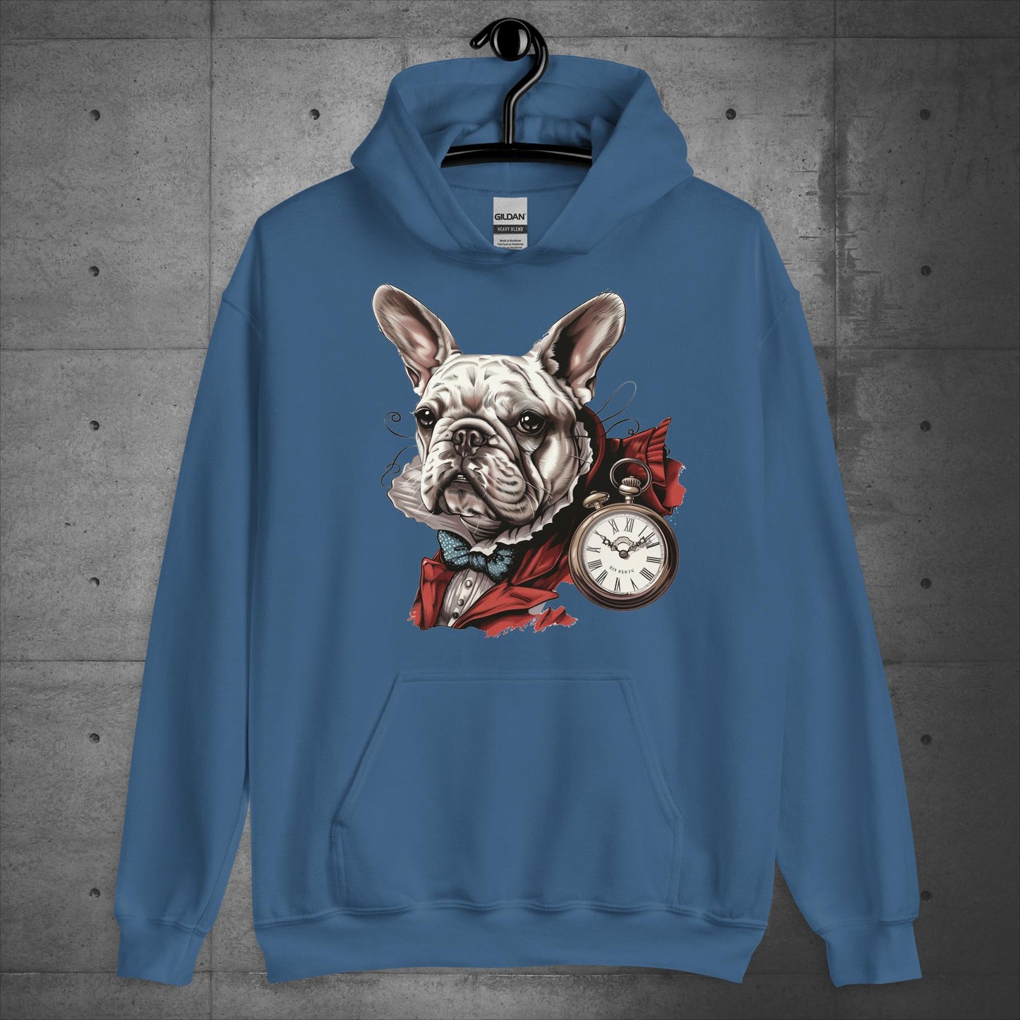 White Rabbit Frenchie - Alice in Wonderland - Unisex Hoodie