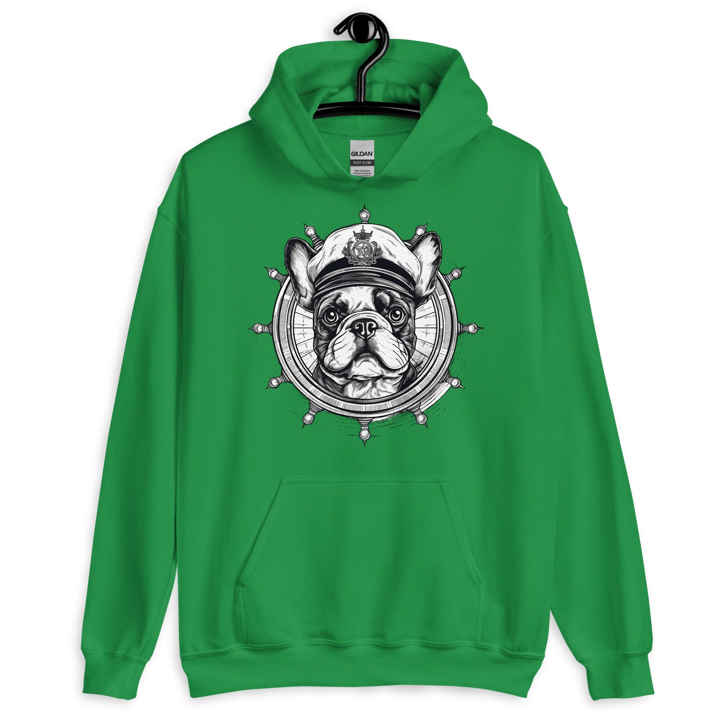 Captain French Bulldog Unisex Hoodie