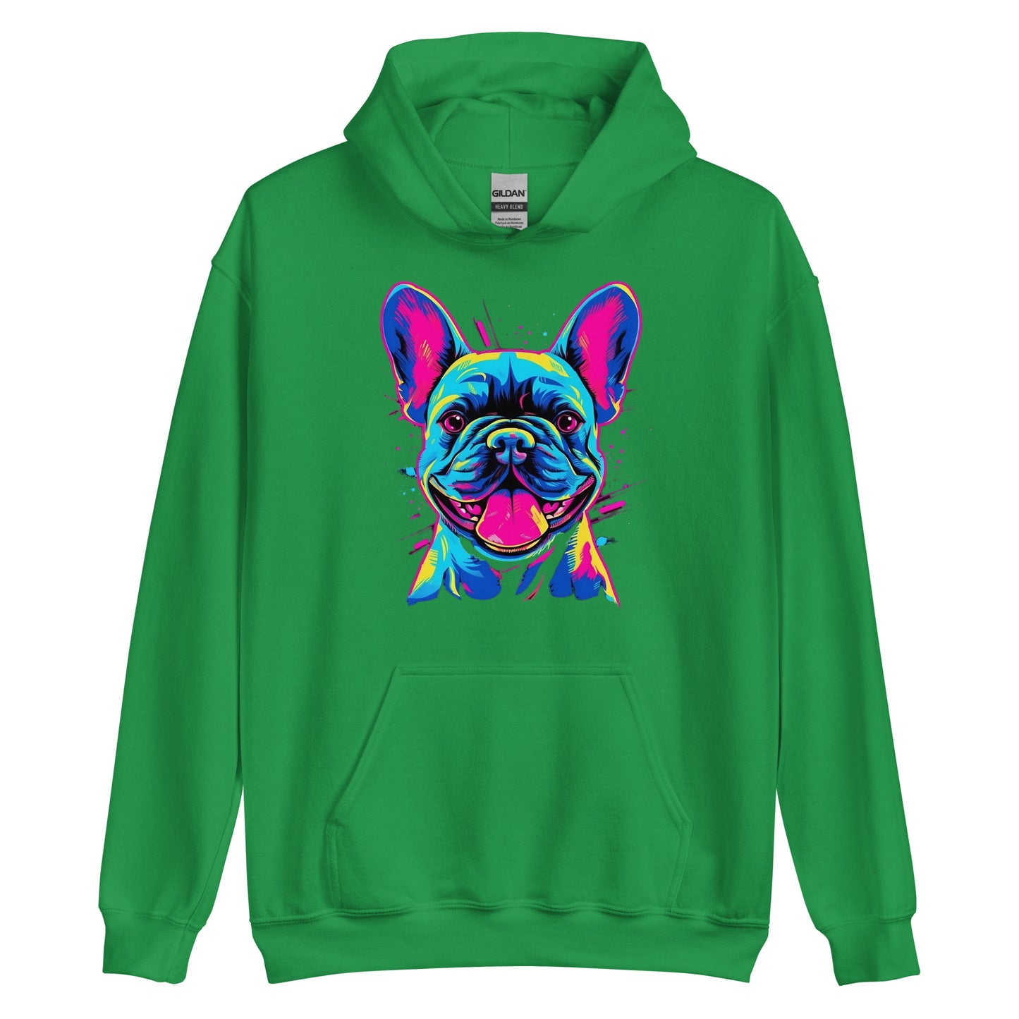 Frenchie Sassy Neon Styled - Unisex Hoodie - Frenchie Emporium