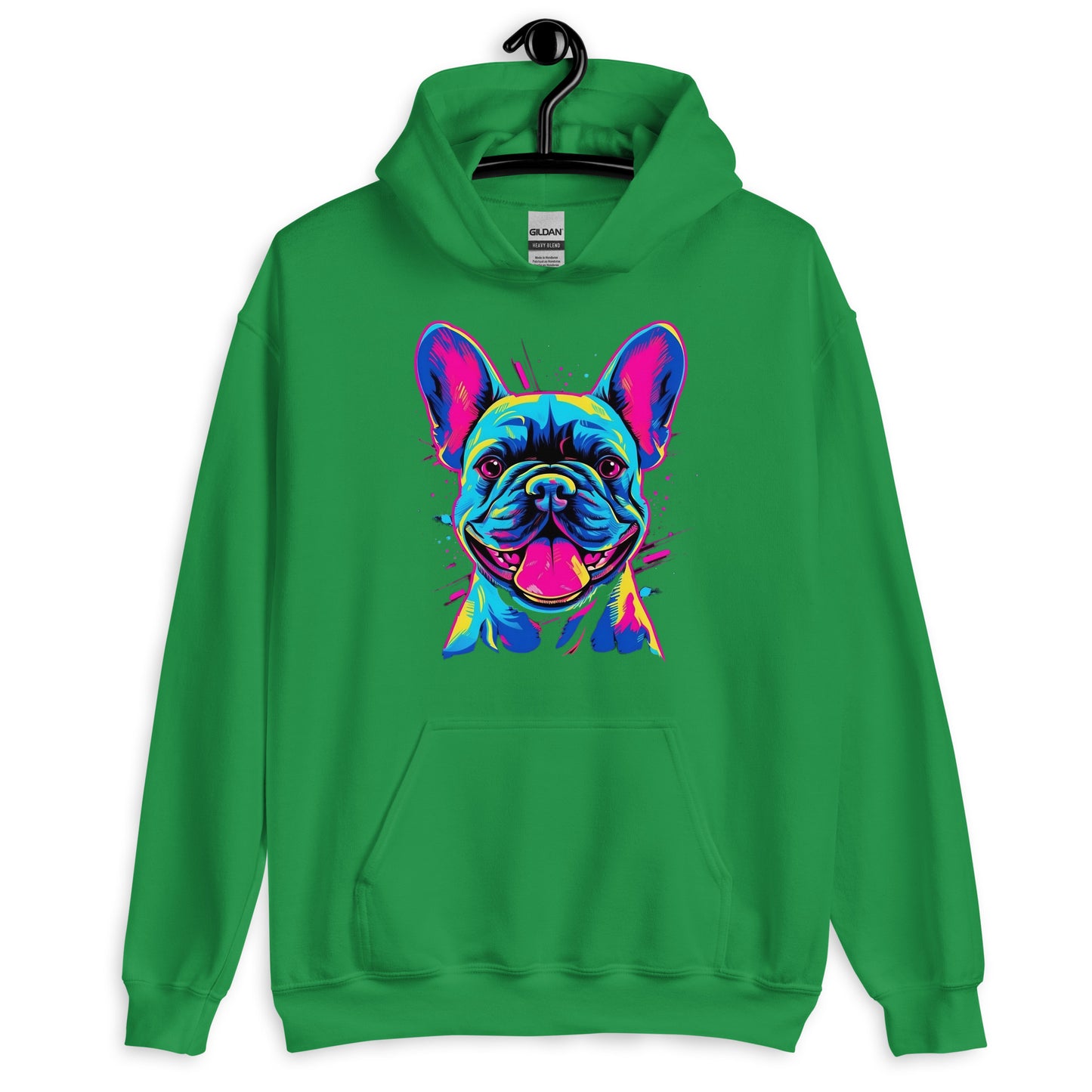 Frenchie Sassy Neon Styled - Unisex Hoodie