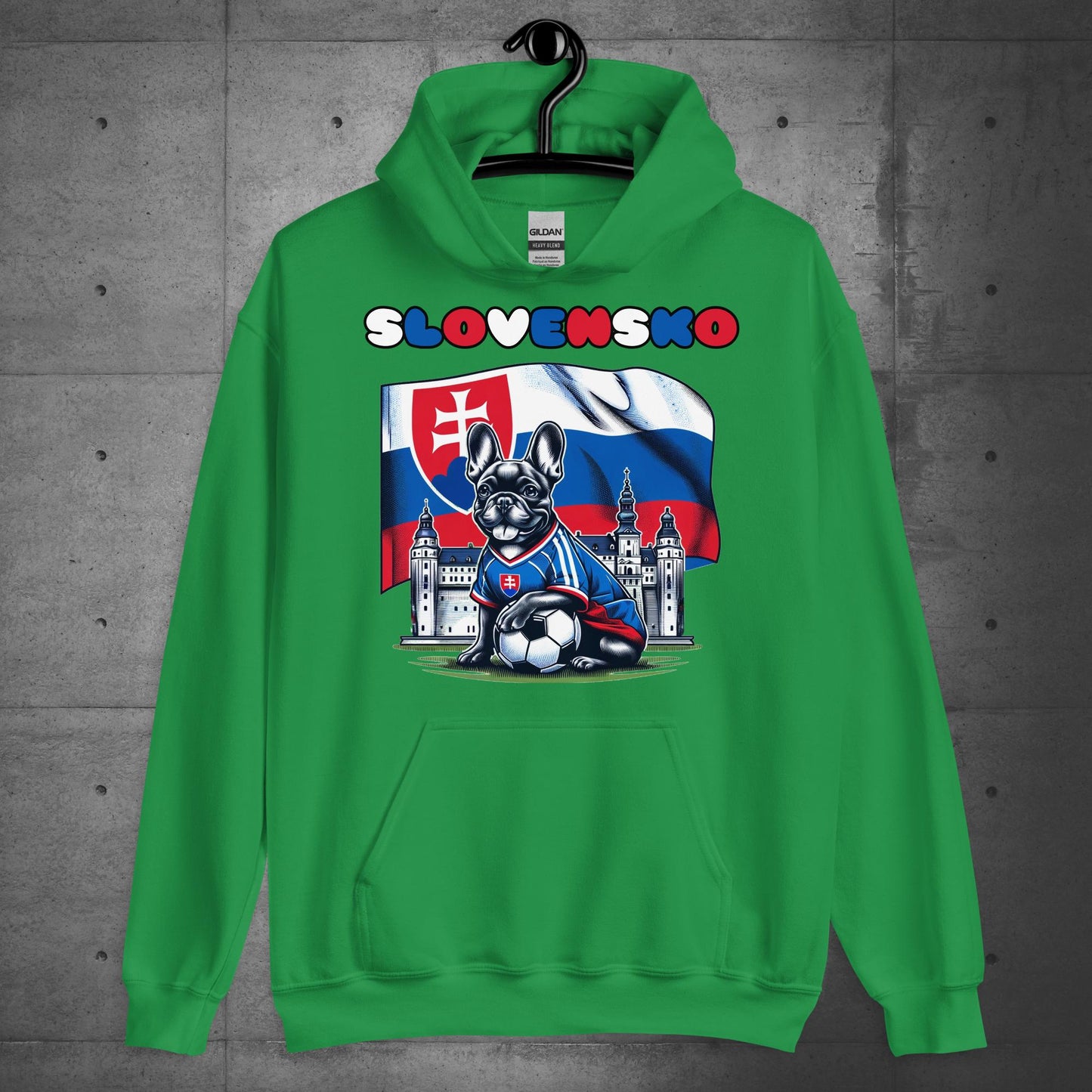 Frenchie Slovakian Football Unisex Hoodie