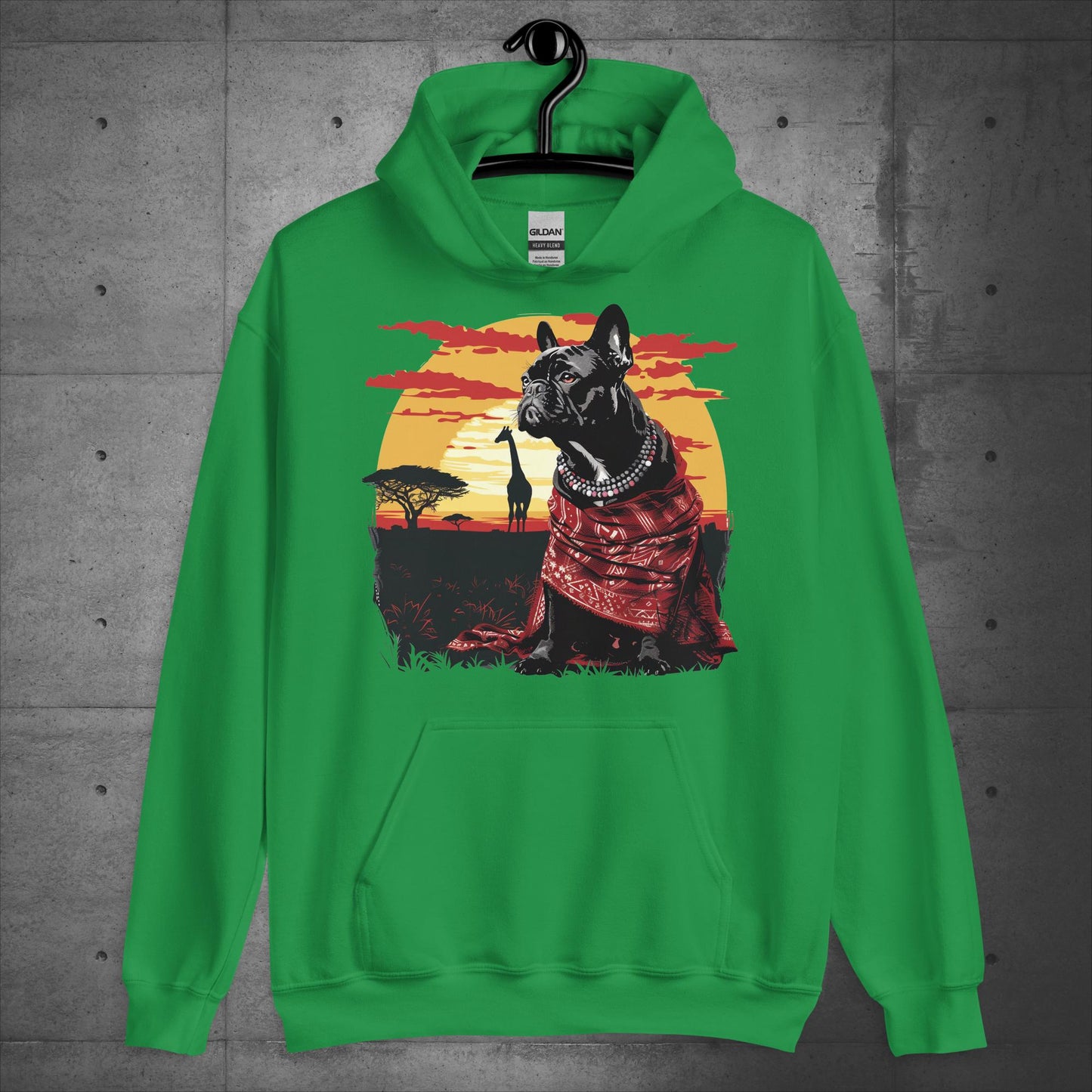 Majestic Serengeti Frenchie - Unisex Hoodie - Frenchie Emporium