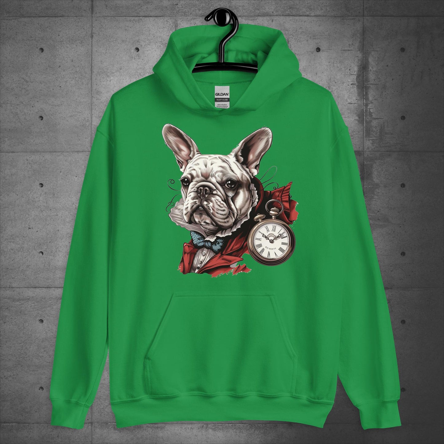 White Rabbit Frenchie - Alice in Wonderland - Unisex Hoodie