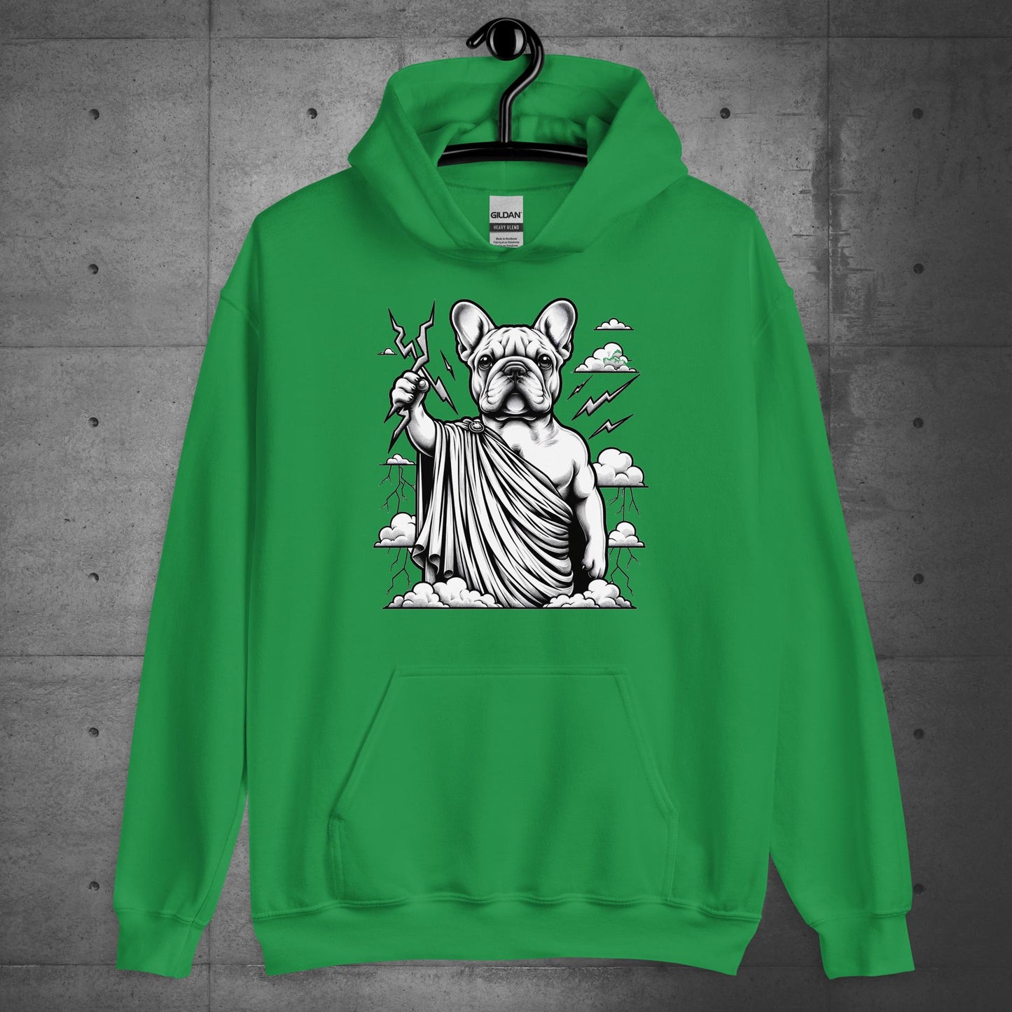 "Lightning Lord" Zeus Frenchie - Hoodie - Frenchie Emporium