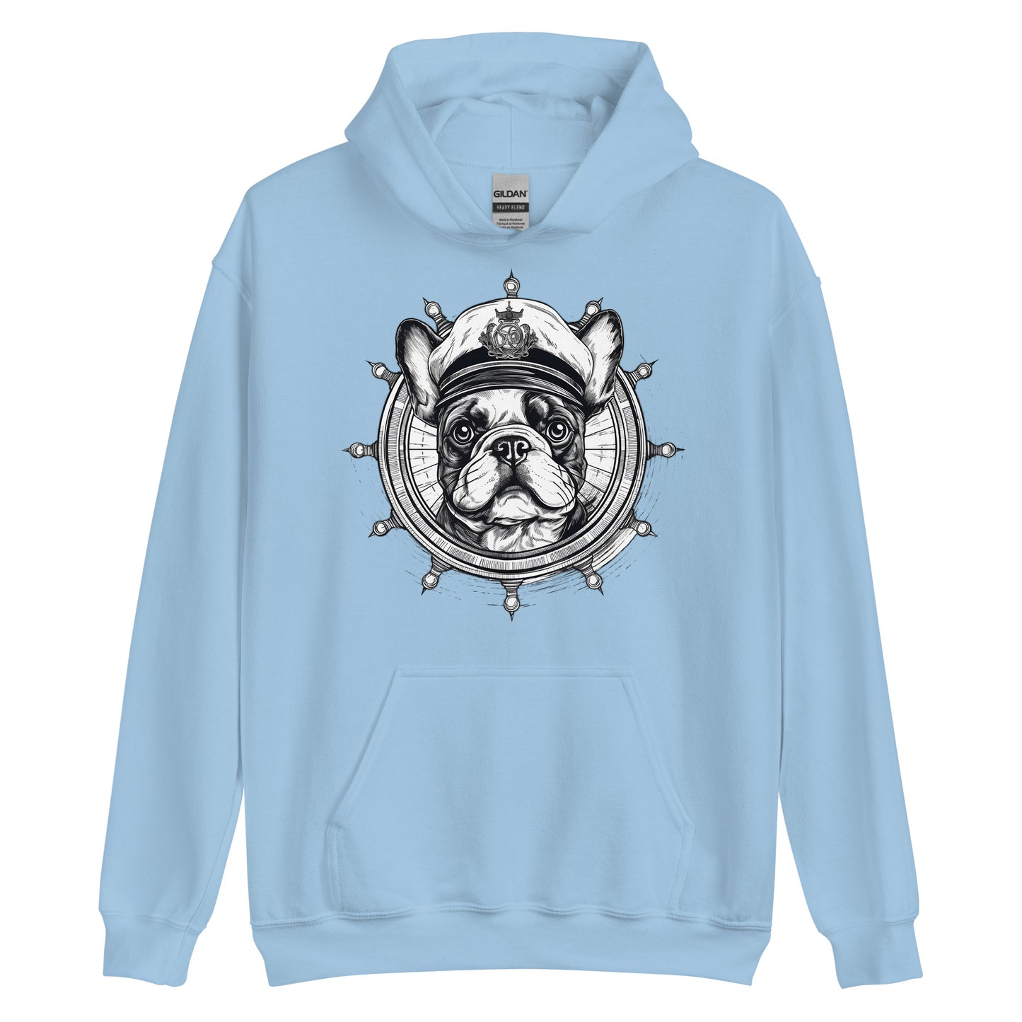 Captain French Bulldog Unisex Hoodie