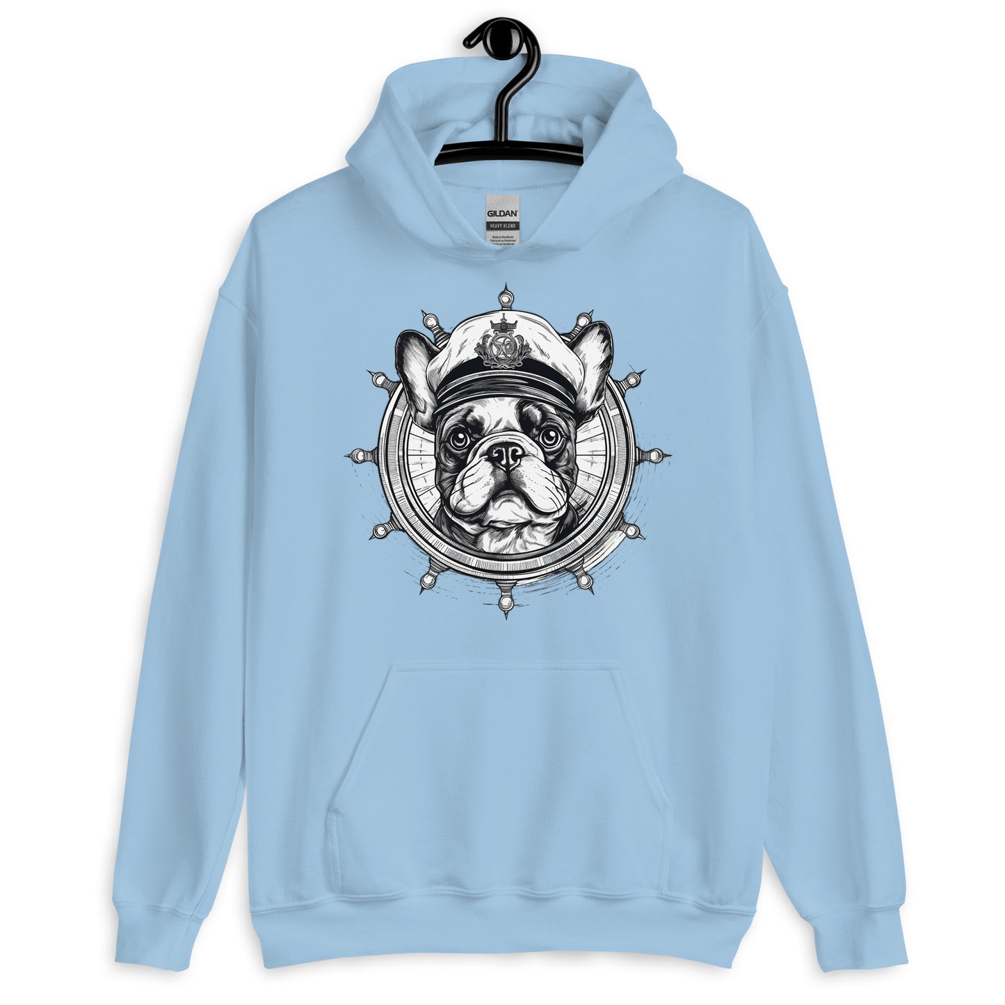 Captain French Bulldog Unisex Hoodie