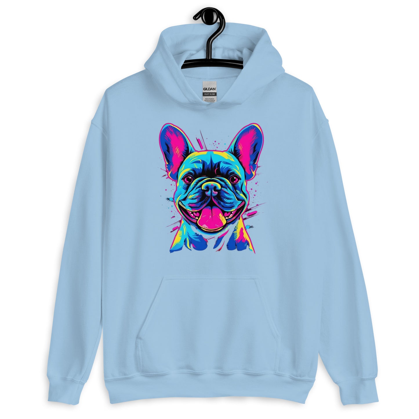 Frenchie Sassy Neon Styled - Unisex Hoodie