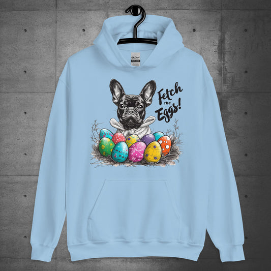 French Bulldog - Fetch the Eggs Unisex Hoodie