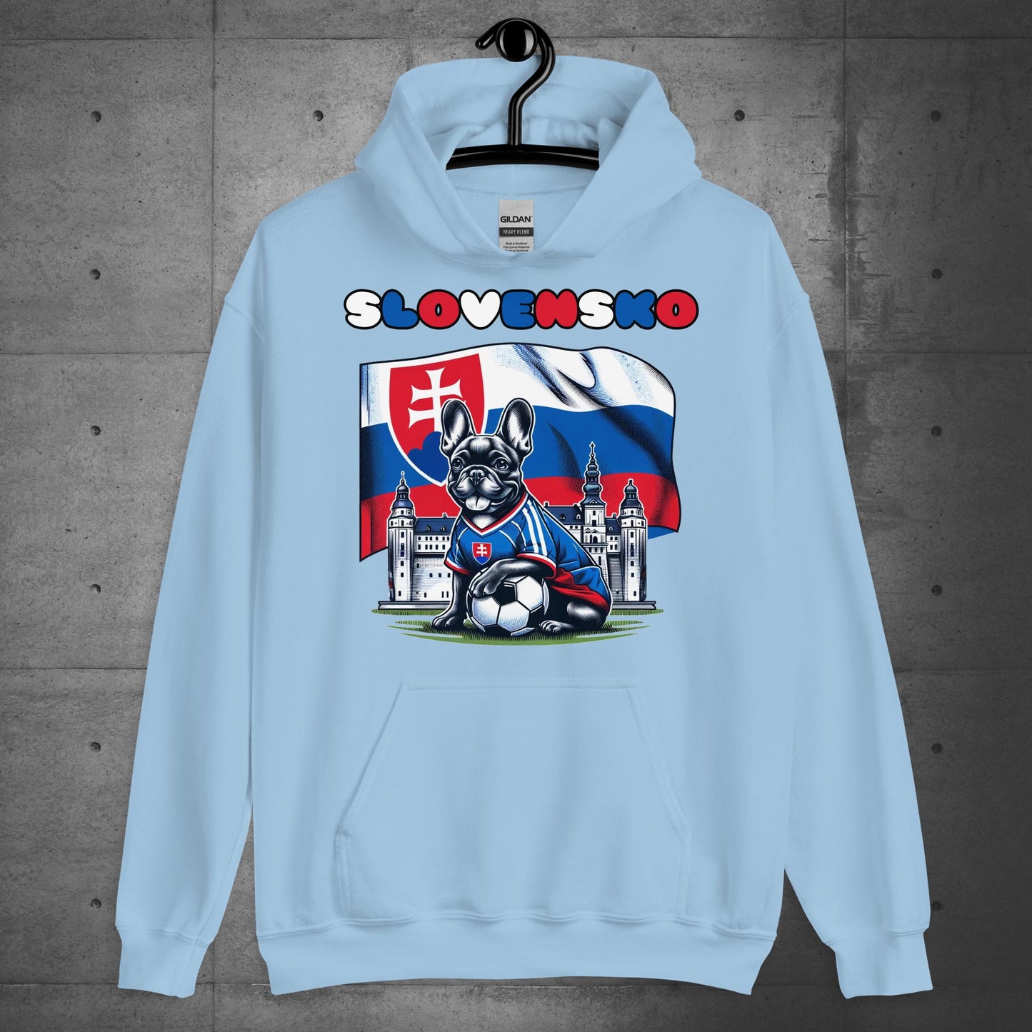 Frenchie Slovakian Football Unisex Hoodie