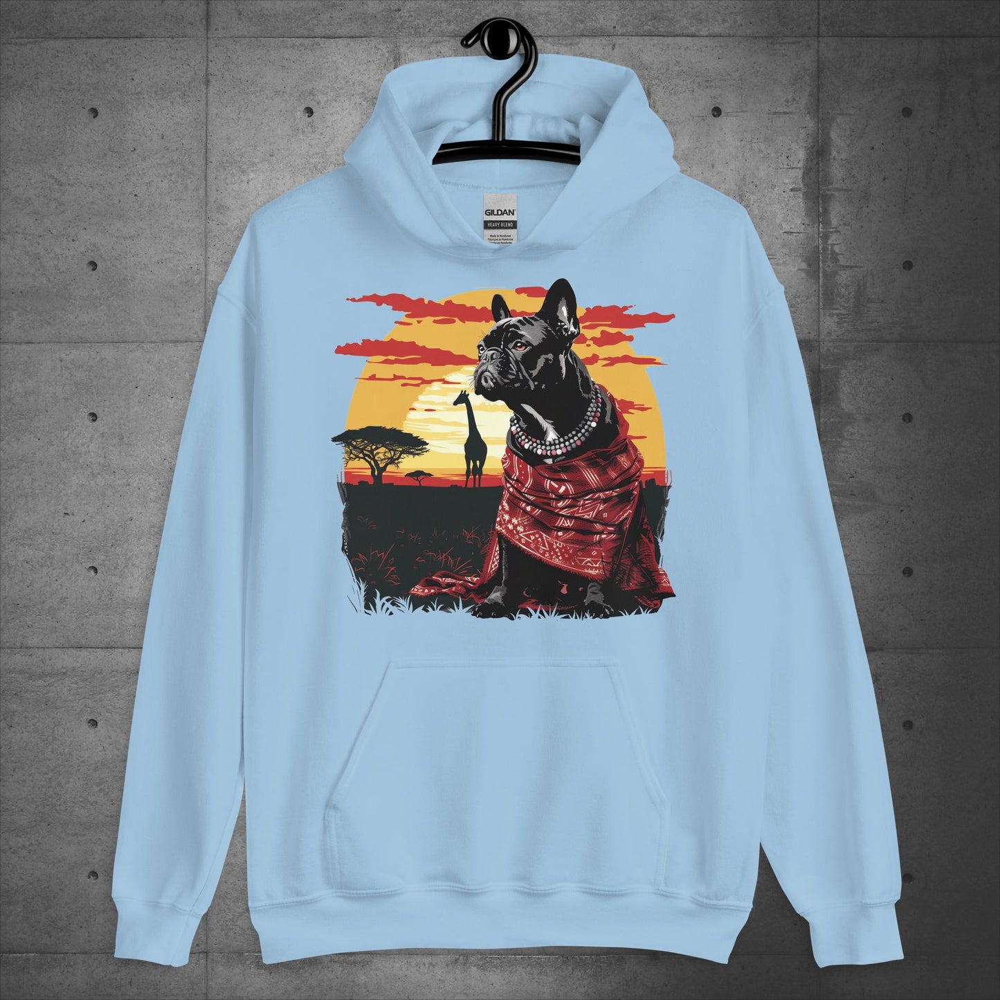 Majestic Serengeti Frenchie - Unisex Hoodie