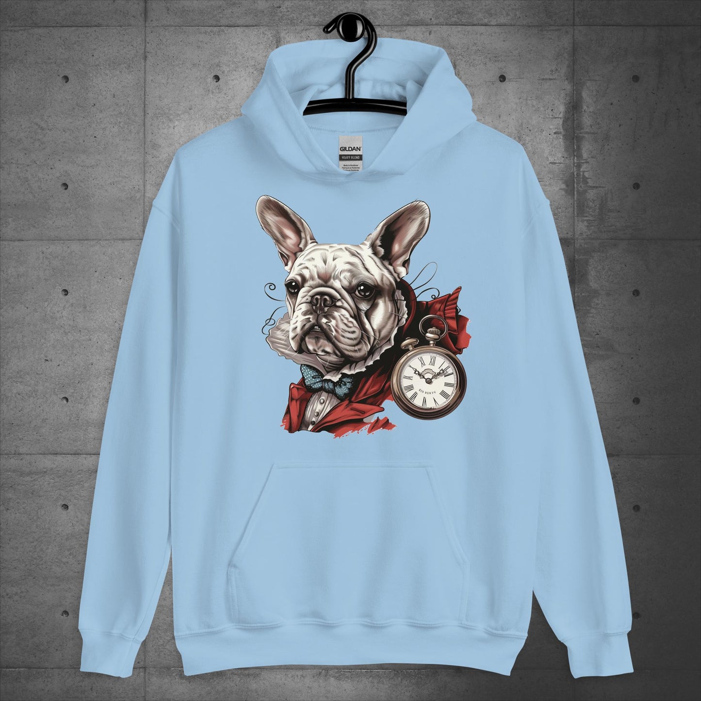 White Rabbit Frenchie - Alice in Wonderland - Unisex Hoodie