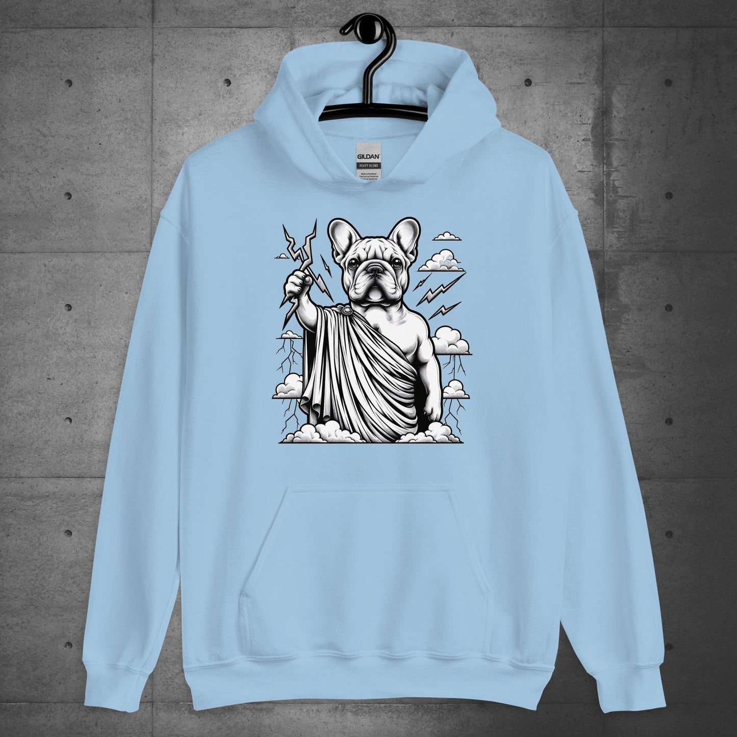 "Lightning Lord" Zeus Frenchie - Hoodie - Frenchie Emporium