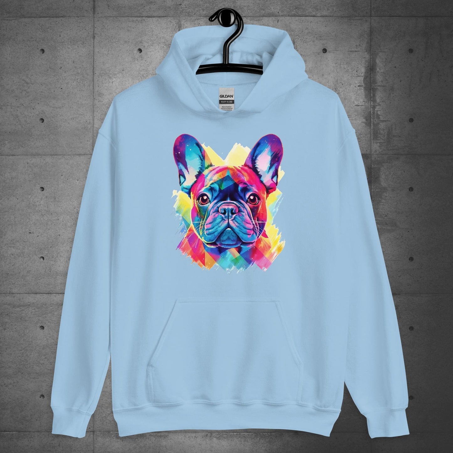 Vibrant Frenchie Abstract - Unisex Hoodie