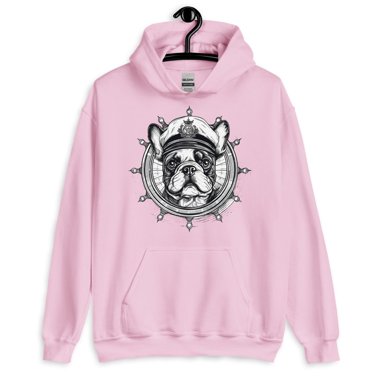 Captain French Bulldog Unisex Hoodie