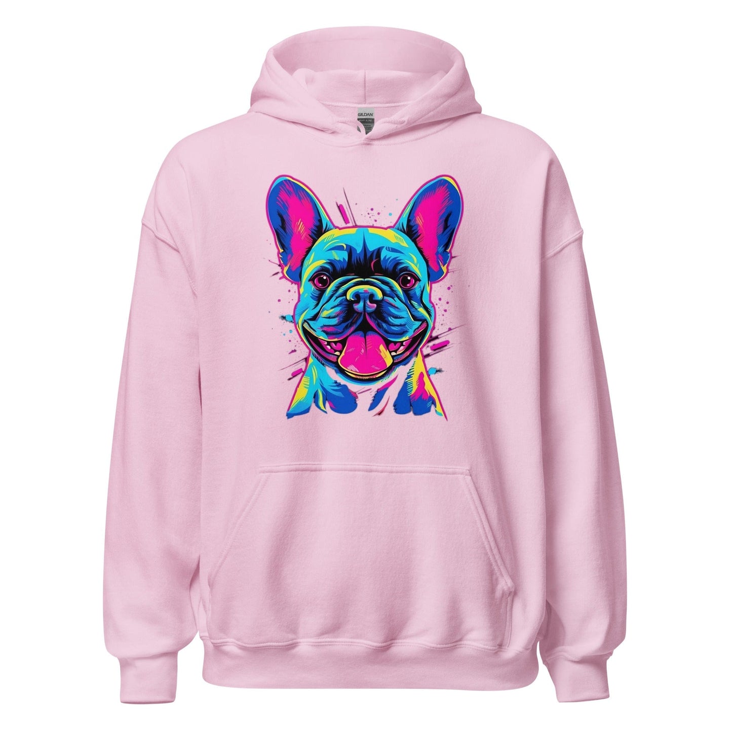 Frenchie Sassy Neon Styled - Unisex Hoodie