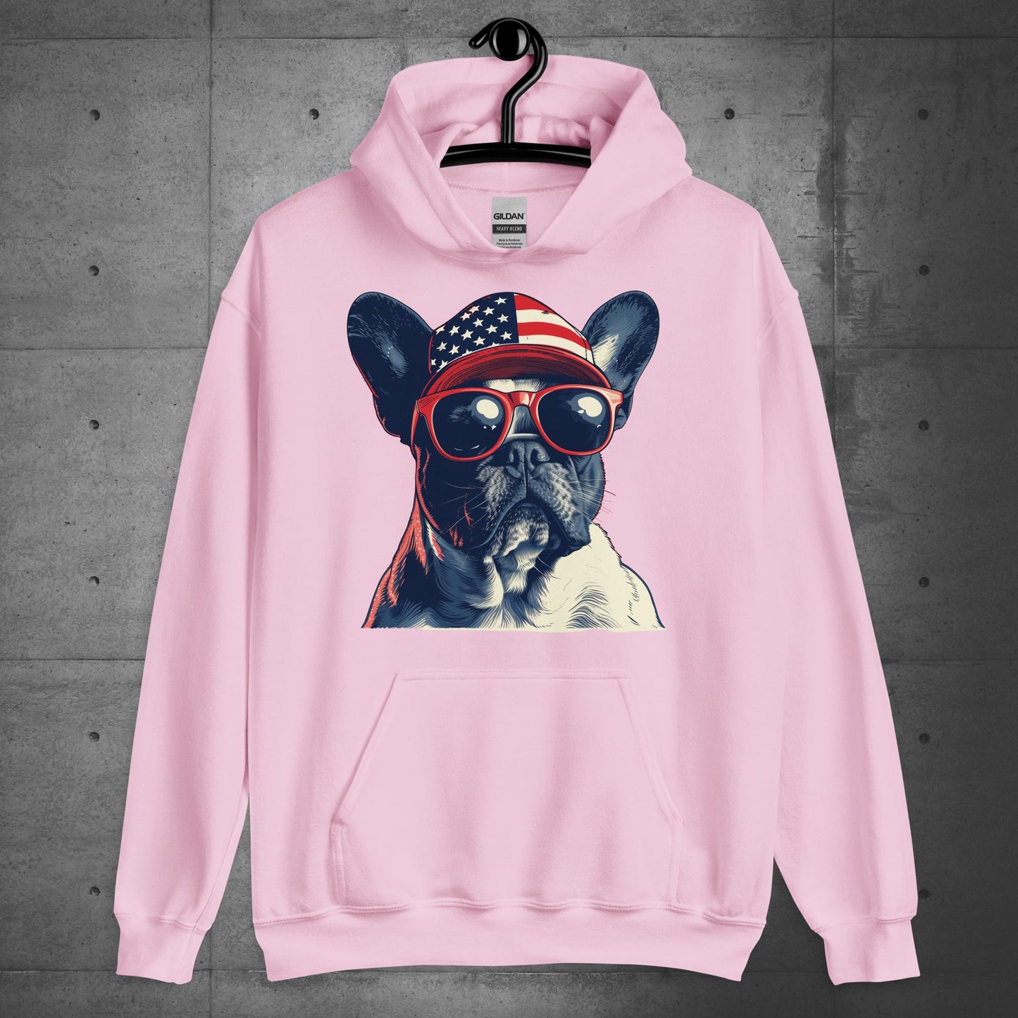 Frenchie Unisex Hoodie-Pride of America - Frenchie Emporium