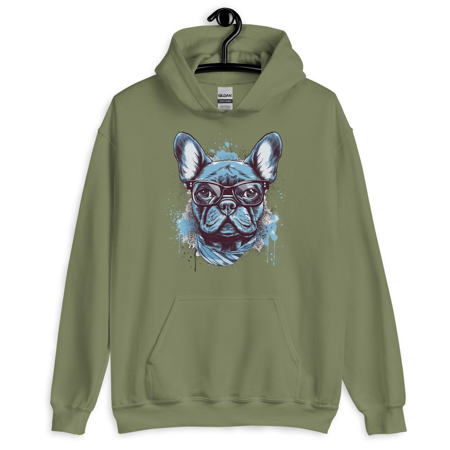 Hipster Frenchie - Unisex Hoodie