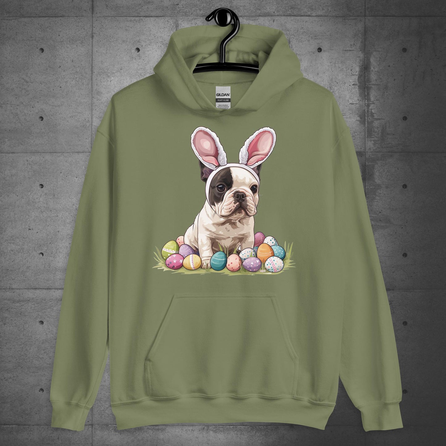 Frenchie Easter Bunny Bliss Unisex Hoodie