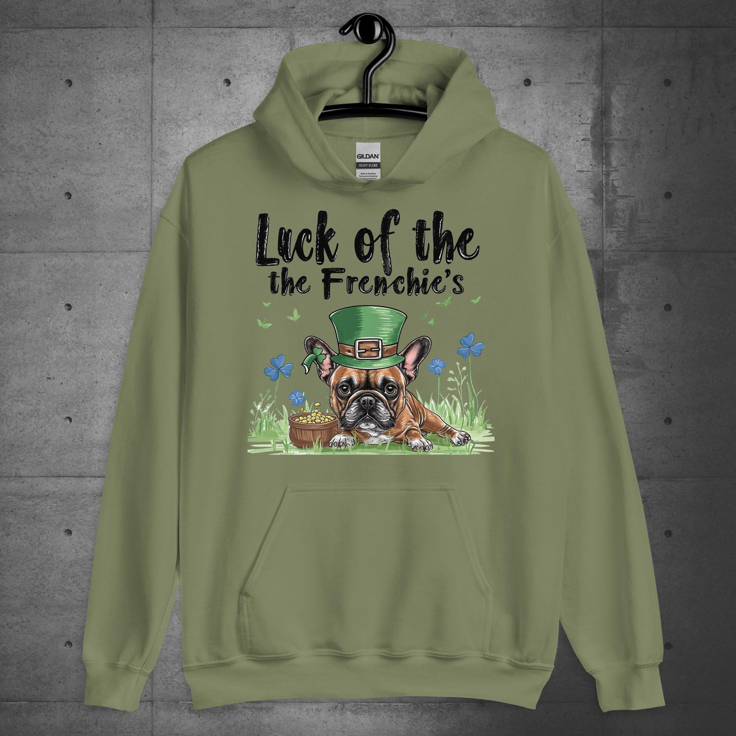 Luck of the Frenchie's-French Bulldog Unisex Hoodie