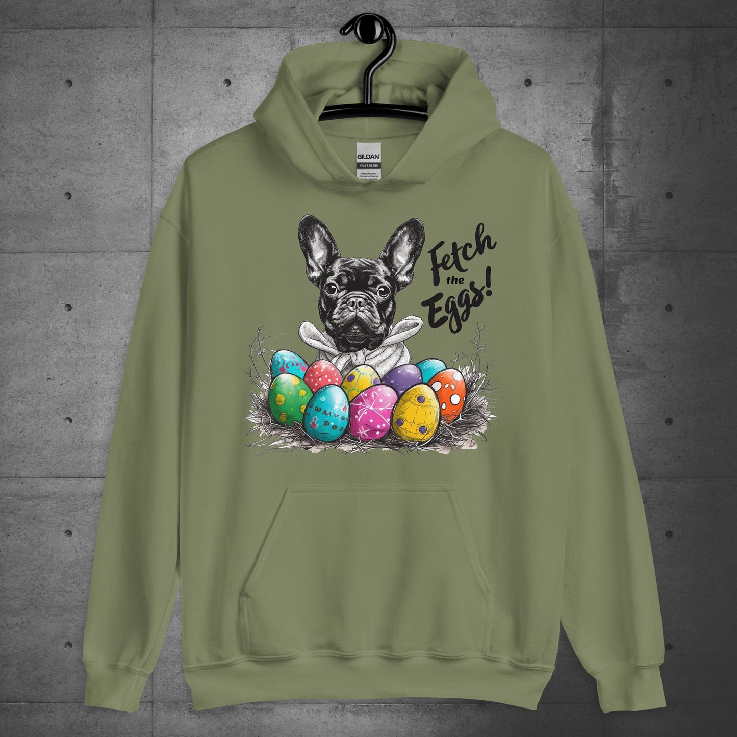 French Bulldog - Fetch the Eggs Unisex Hoodie - Frenchie Emporium