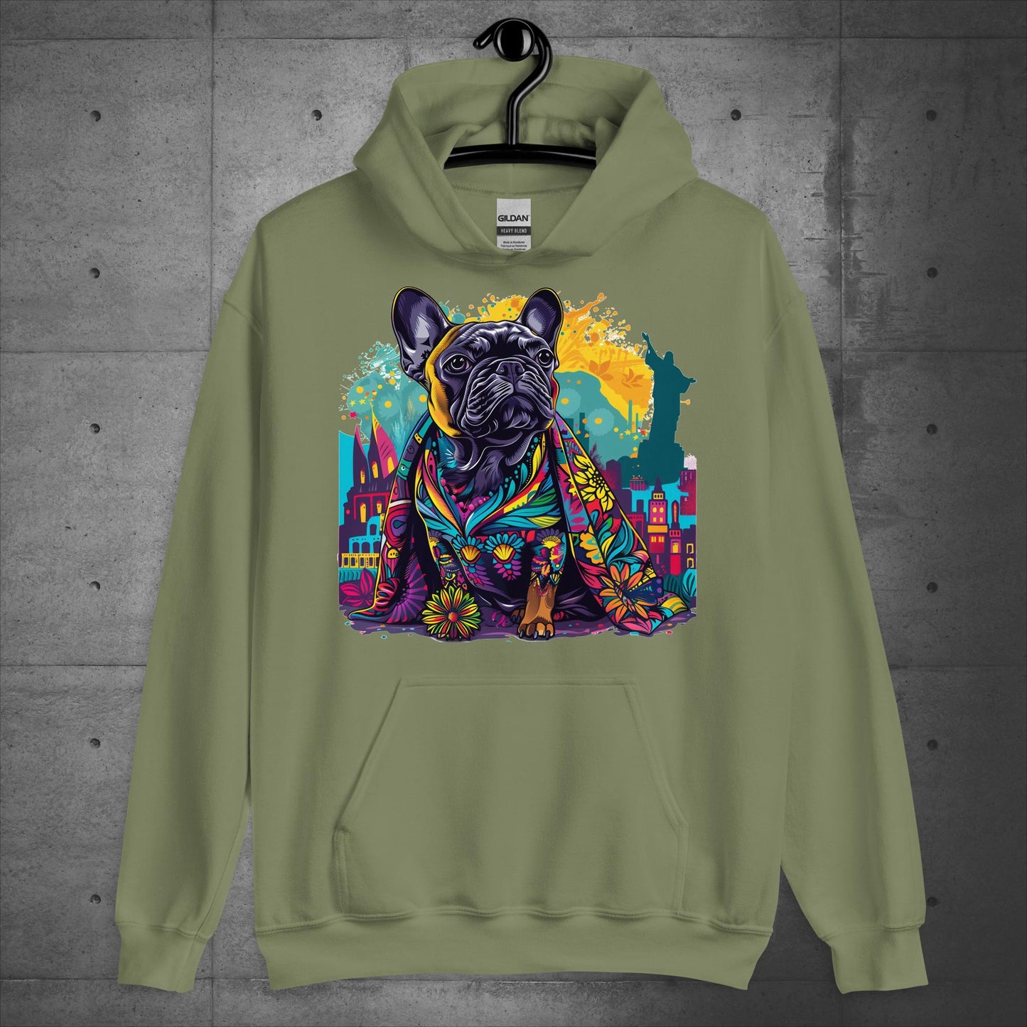 Brazilian Carnival Frenchie - Unisex Hoodie