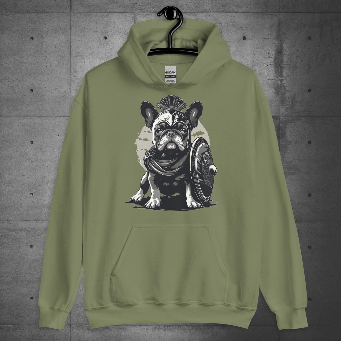 "Wisdom's Embrace" Frenchie Unisex Hoodie