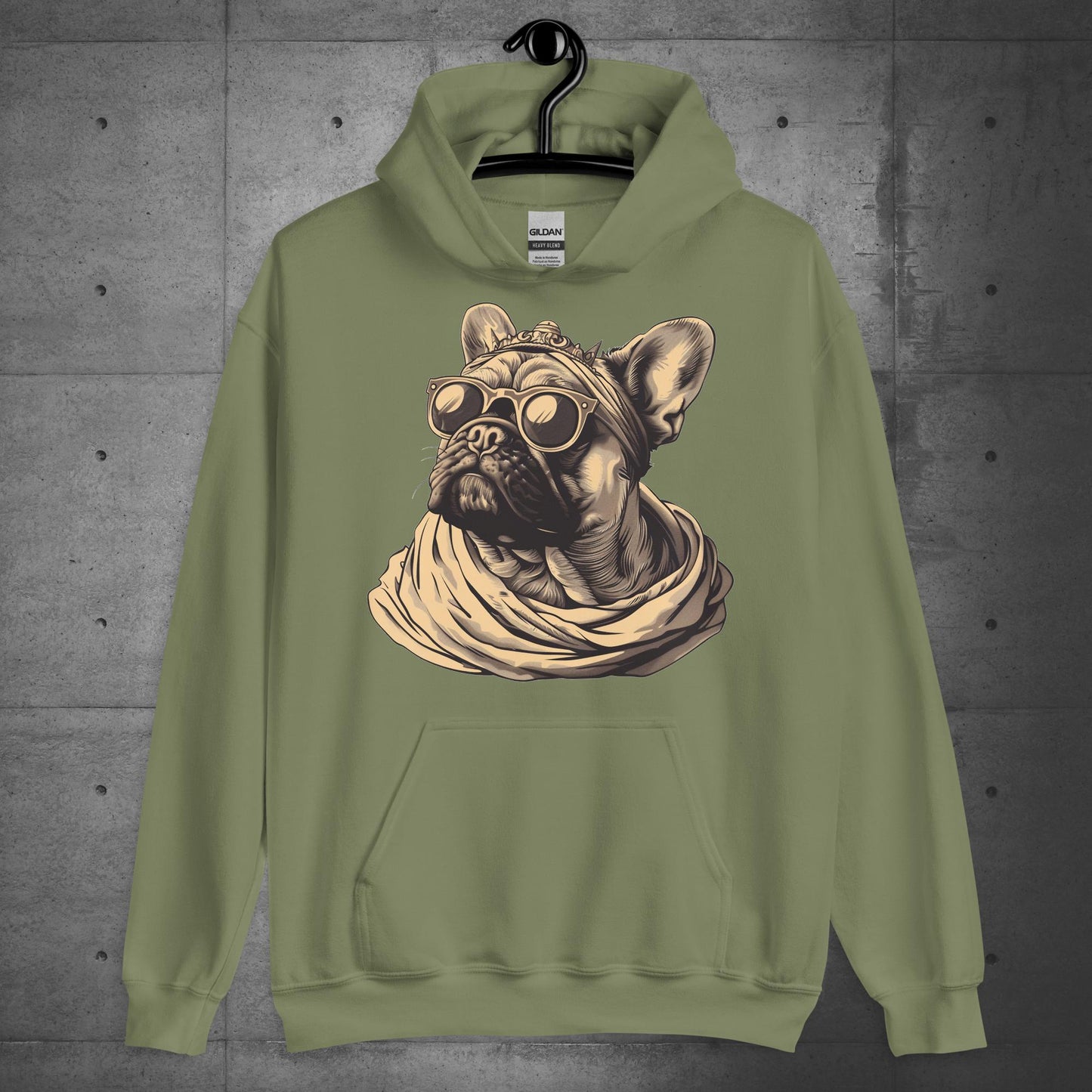 "Majestic Caesar Style" Frenchie - Unisex Hoodie - Frenchie Emporium