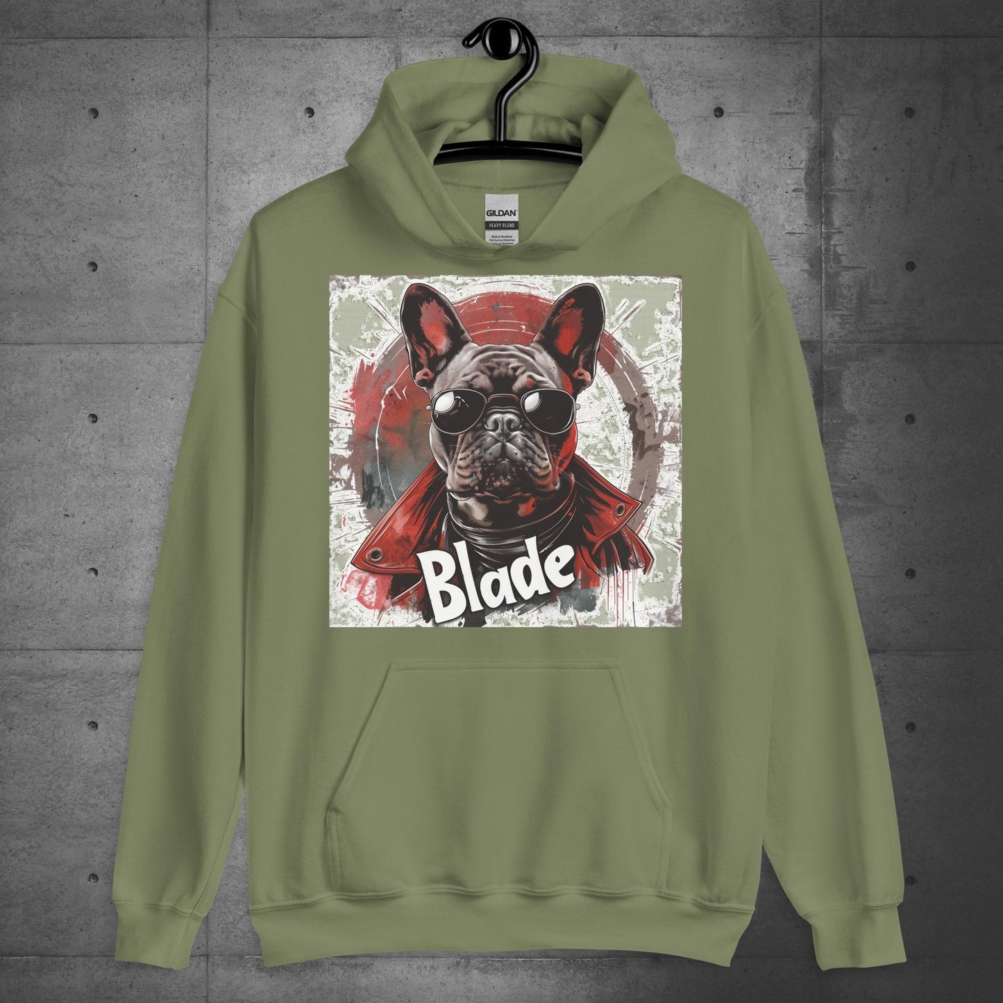 French Bulldog "Blade, the Daywalker" - Unisex Hoodie - Frenchie Emporium