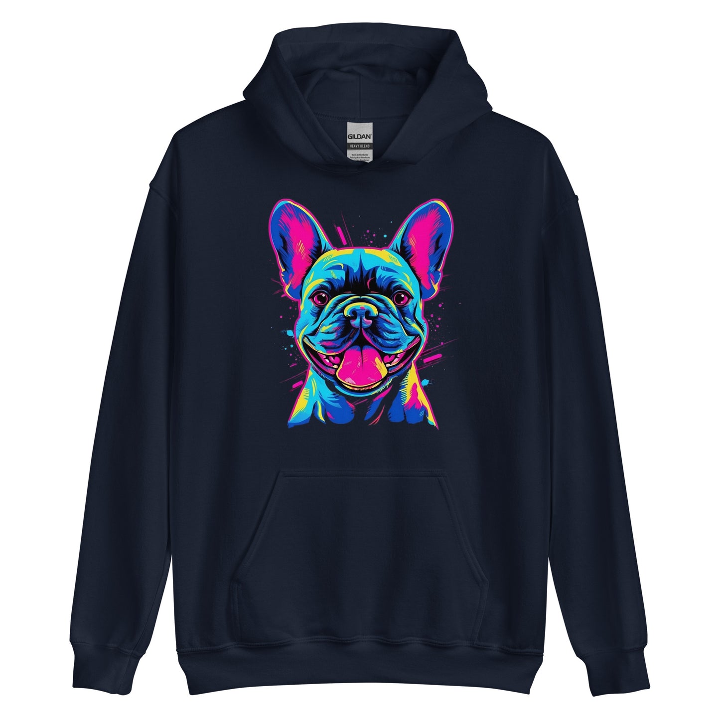 Frenchie Sassy Neon Styled - Unisex Hoodie