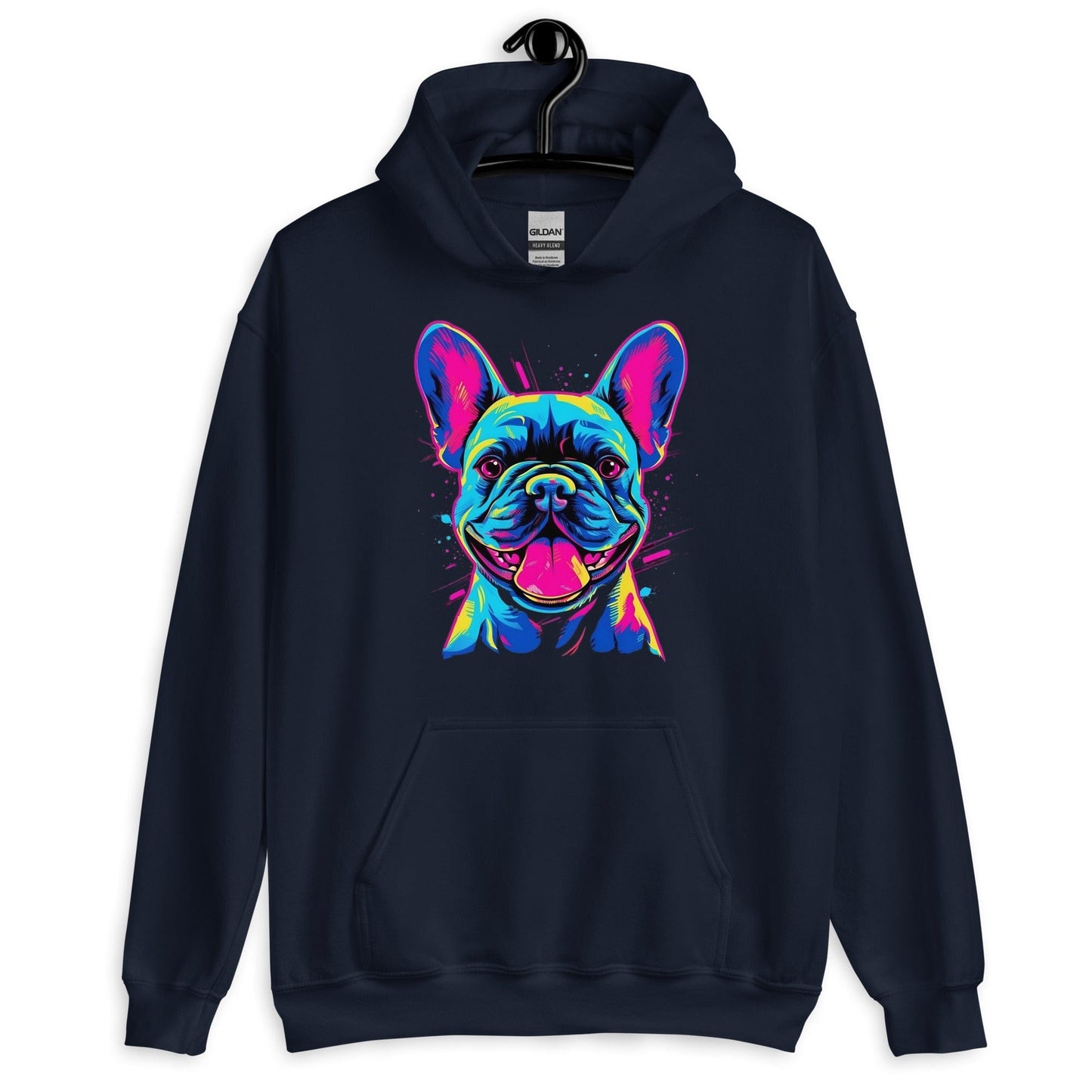 Frenchie Sassy Neon Styled - Unisex Hoodie